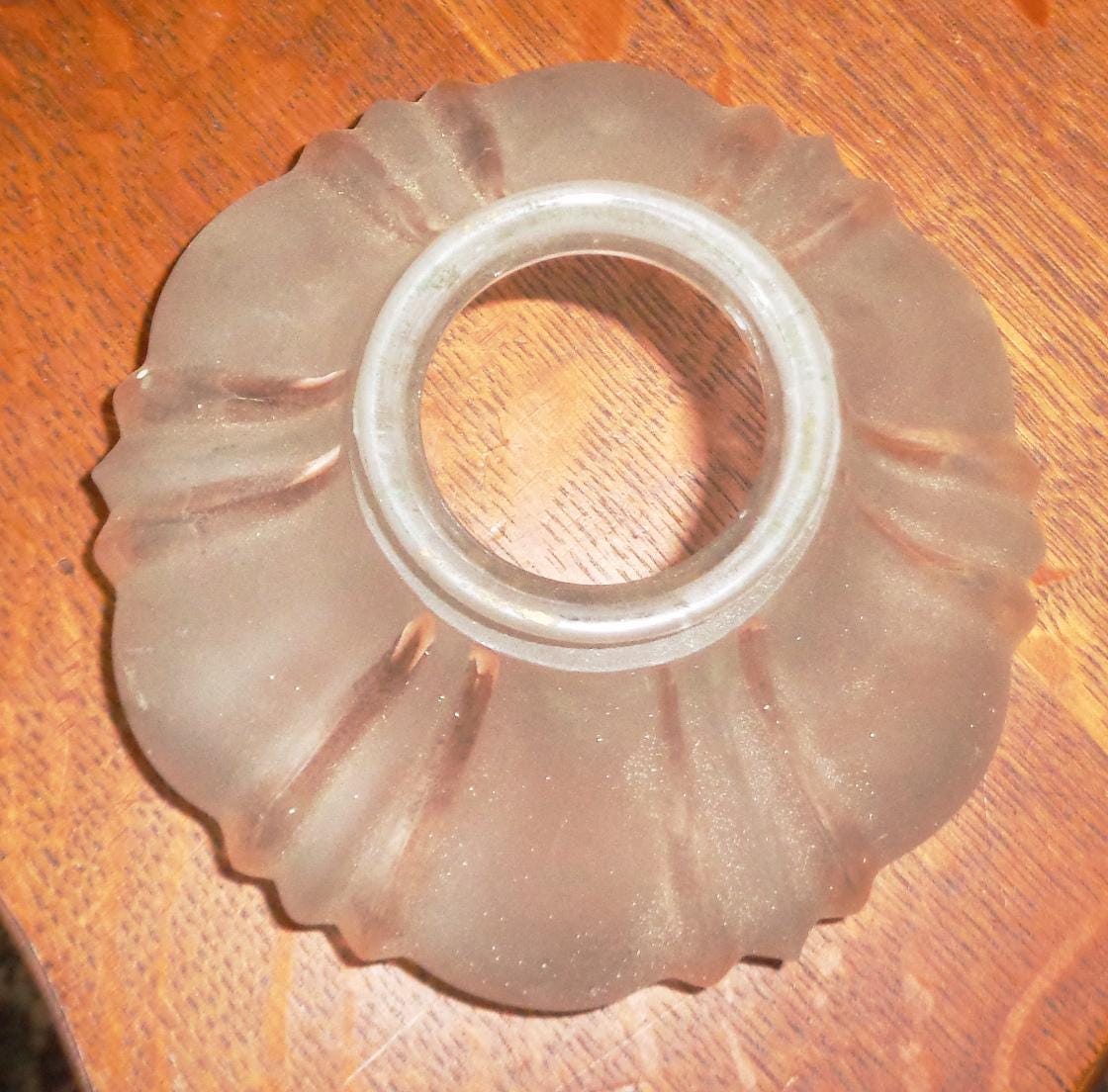 アンティークフロストガラスディフューザー小型ランプ天井照明器具