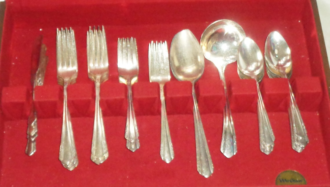 48pc WM A Rogers A1 Plus Oneida Ltd malibu Silver Etsy Canada