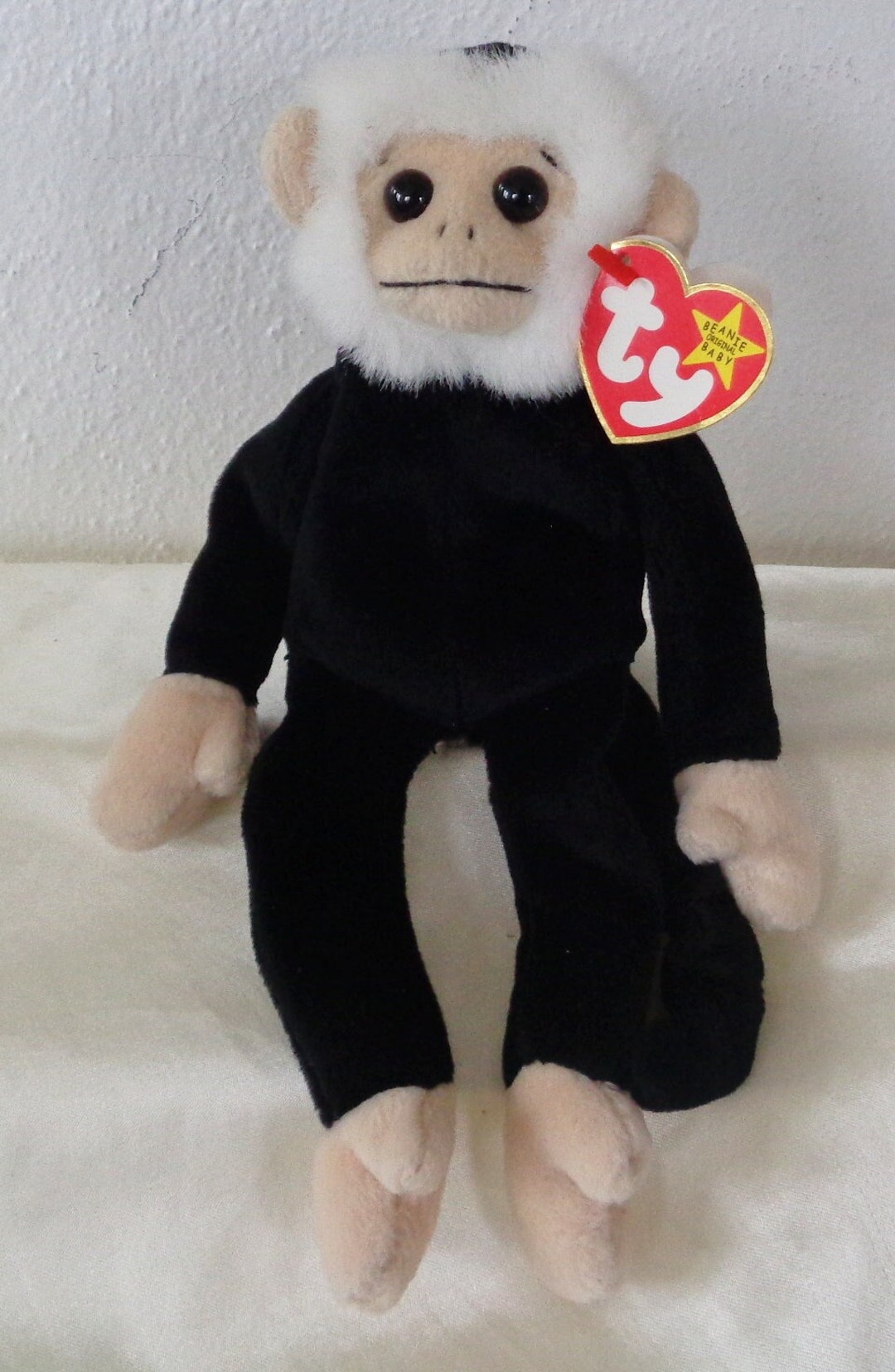 1999 Ty Beanie Babies Mooch Monkey Birthday August 1, 1998 W Error