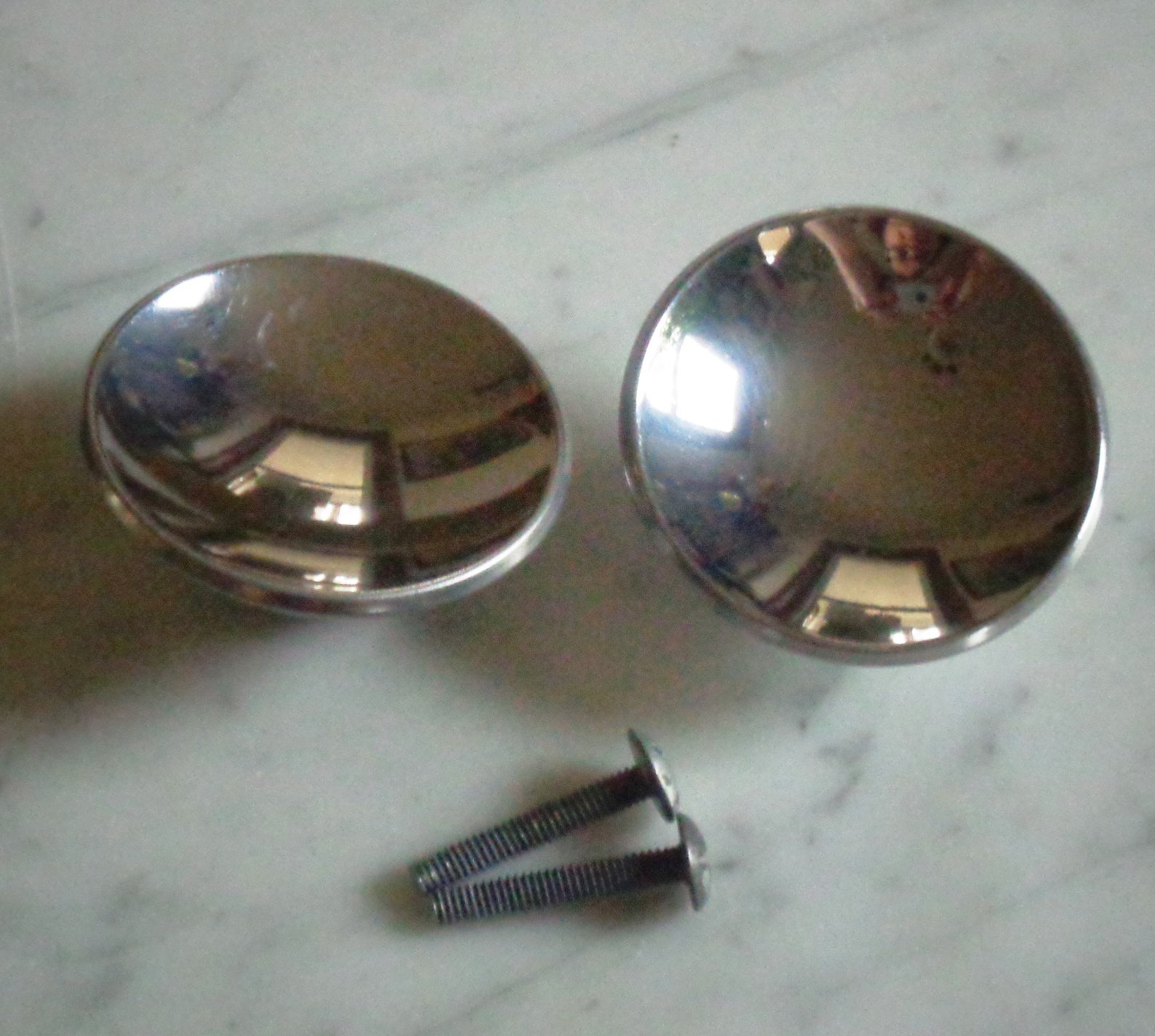 MCM Hollow Concave Drawer Pull Knobs 2 Inch W Stabilizing Etsy