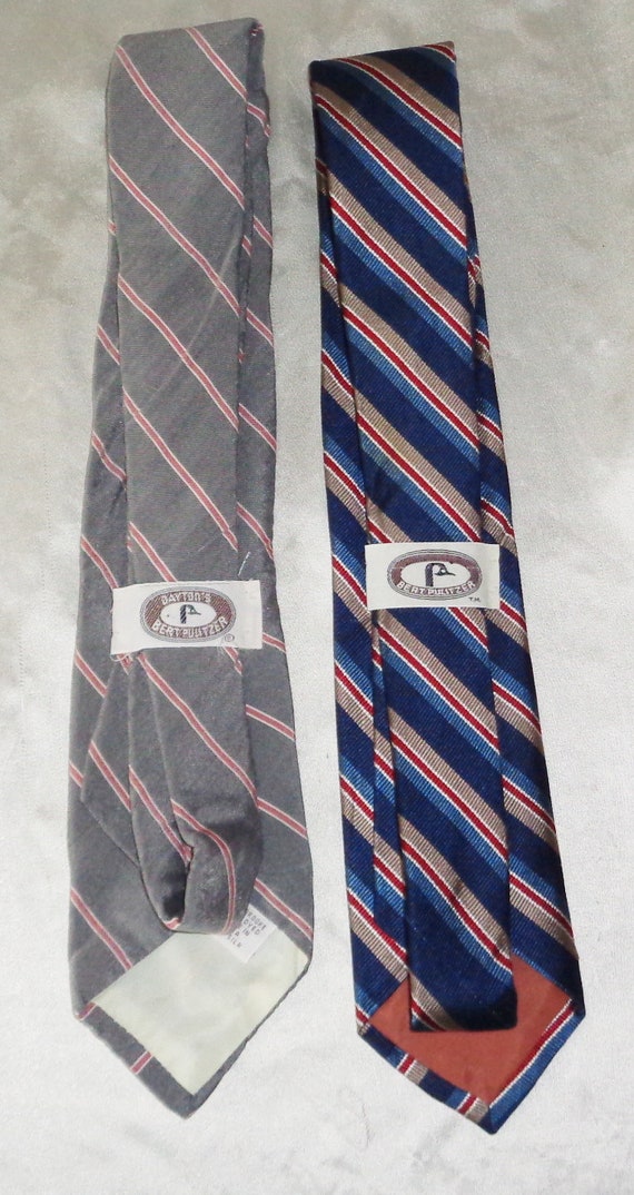 2 Mens Neck Tie's, Bert Pulitzer, Vintage 1980s A… - image 2