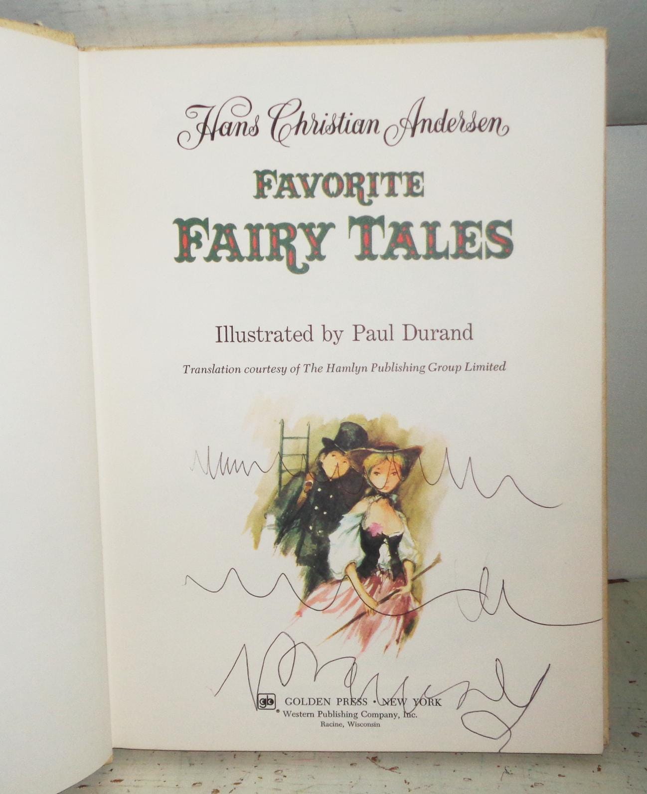 Hans Christian Anderson Favorite Fairy Tales 1975 Golden Book