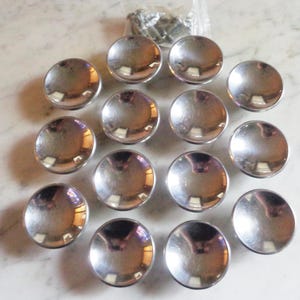 14 Amerock Craftsman Hollow Chrome Dished Concave 1 7/8&quot; Drawer Cabinet Knobs