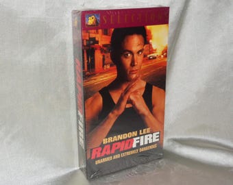 FACTORY SEALED Rapid Fire 20th Century Fox Watermarked Vhs Brandon Lee