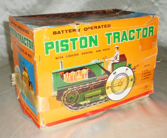 Vntage ASC AOSHN JAPAN Battery operated Voture Jouet tôle Aston