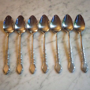 Stainless Korea 6 3/8 inch Set of 7 Teaspoons
