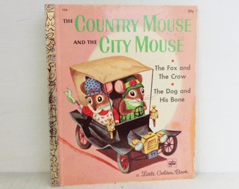 The Country Mouse and the City Mouse Little Golden Book 39c #426