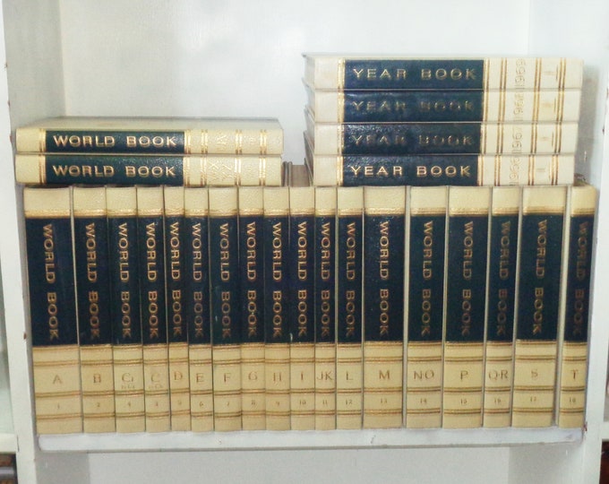 World Book Encyclopedia Book Set Complete 20 Volume 1965 Green Etsy