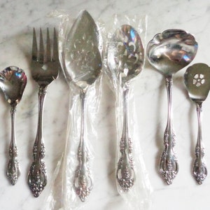 BRAHMS Oneida Community Betty Crocker Stainless Hostess 6 Serving Pieces