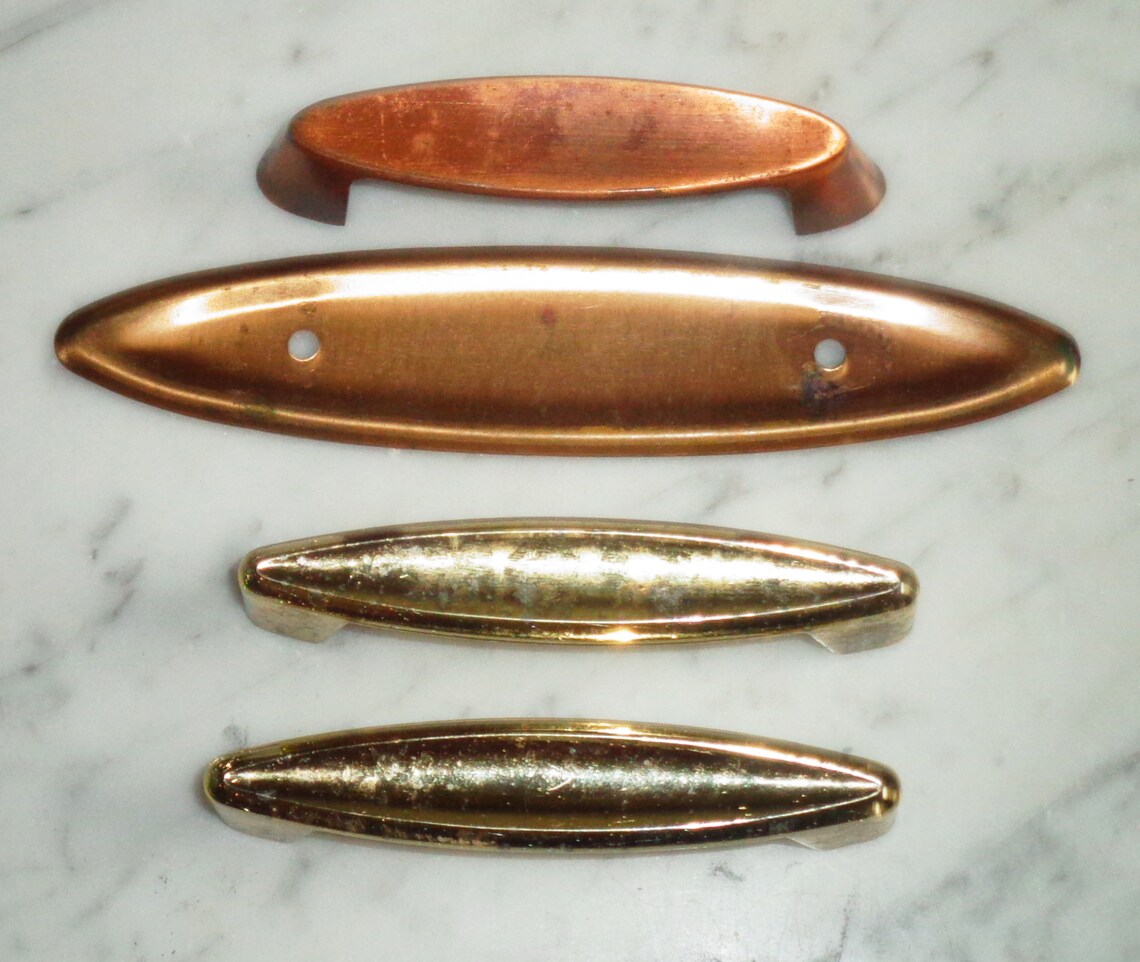 Rustic Drawer Pull Handles 1 W Back Plate Copper & Etsy
