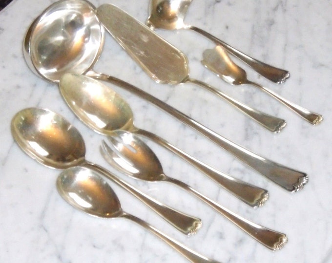 Rostfrei HR 90 R Silver Plate Serving Pieces ~unknown Scroll Pattern ...