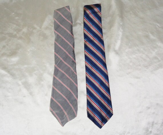 2 Mens Neck Tie's, Bert Pulitzer, Vintage 1980s A… - image 1