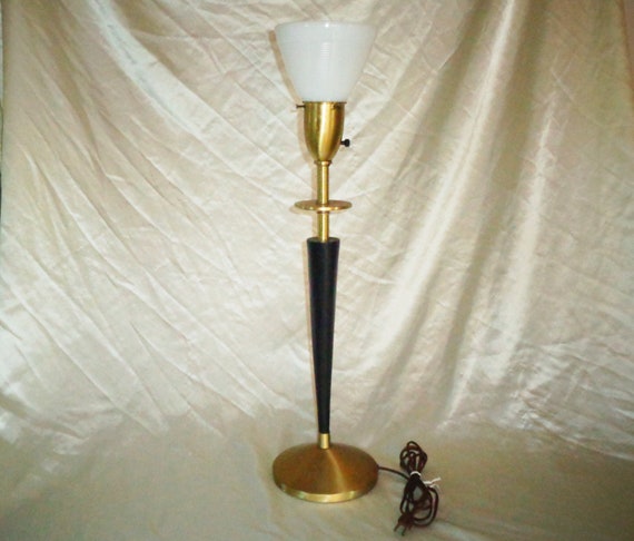 Vintage Mid Century Hollywood Regency Rembrandt Brass Electric