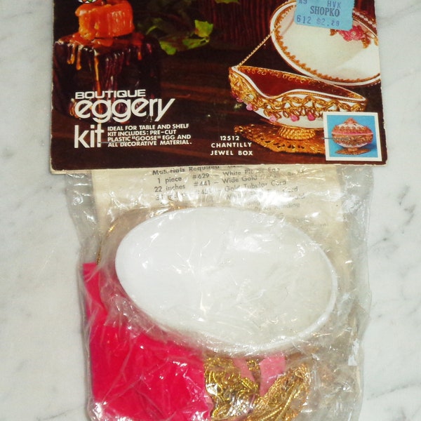 Walco Boutique Eggery Kit Vintage 1973 Chantilly Jewel Box 12512