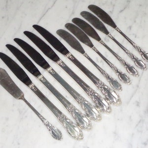ENCHANTMENT 1881 Rogers Oneida Ltd Silver~Grille, Spreader &Master Butter Knives