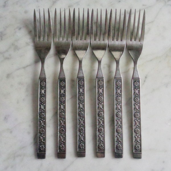 Ameris Present Stainless Korea 7 5/8 inch Set of 6 Dinner Forks