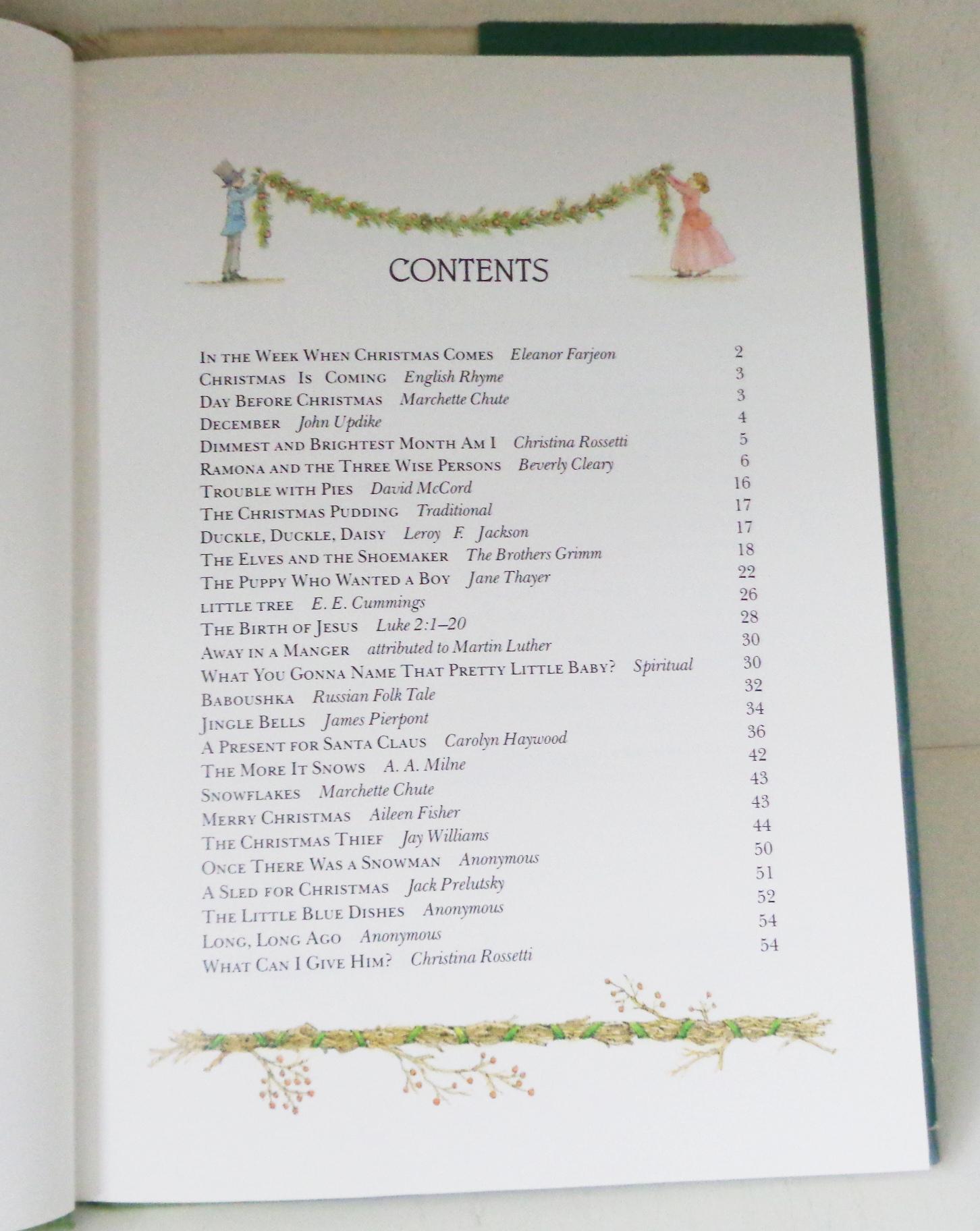The Family Read Aloud Christmas Treasury 11 X 8 in 1989 First Edition ...
