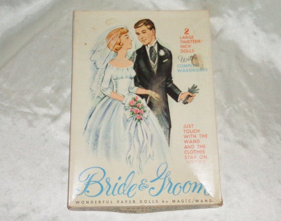 Magic Wand Bride Groom 13 Inch Wonderful World of Paper Dolls