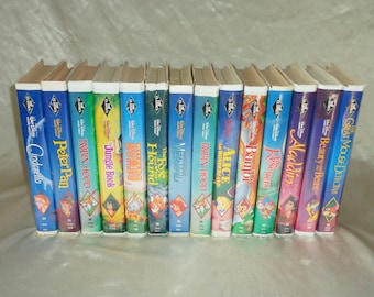 Walt Disney's Masterpiece Collection Set of 29 Clamshell VHS