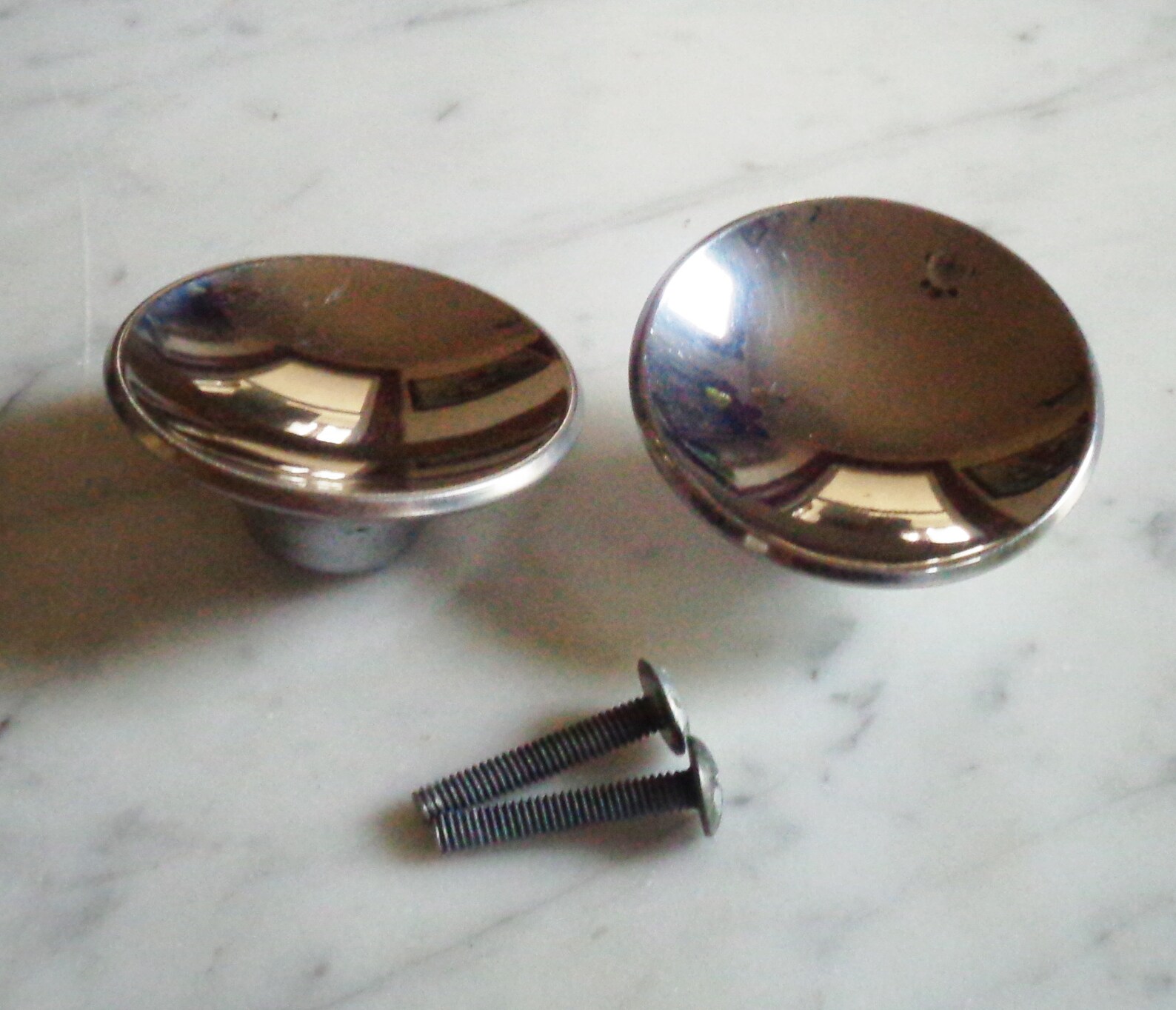MCM Hollow Concave Drawer Pull Knobs 2 Inch W Stabilizing Etsy