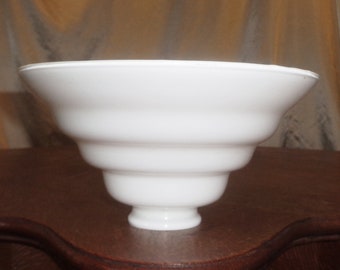 4 Tier Skyscraper Milk Glass Light Diffuser Lamp Shade, Mid Century Modern - 8 1/2 x 4 1/4 inch