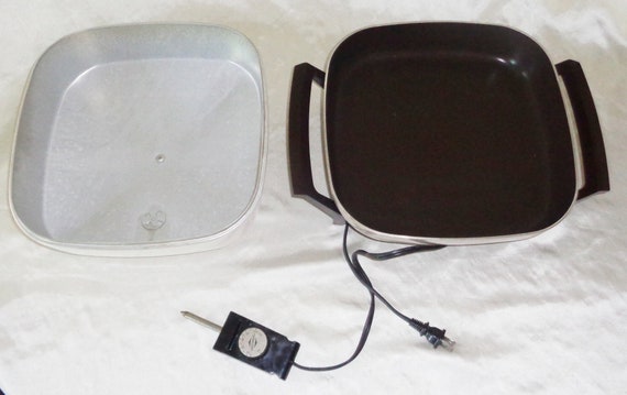 Vintage West Bend Immersible Electric Skillet Fry Pan #102