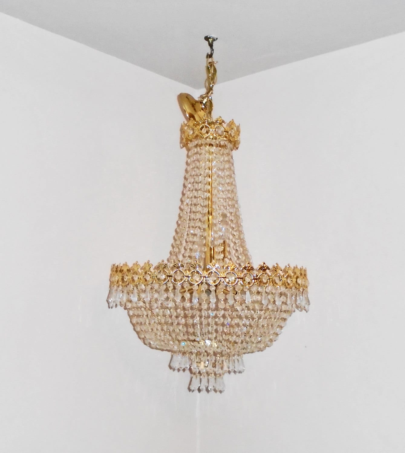 Schonbek Lumiare 10 Bulb Chandelier With 1615 Hanging
