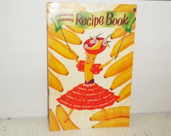 Receptenboek van Chiquita-banaan uit 1950 ~ Gekookt, salades, taarten, sauzen