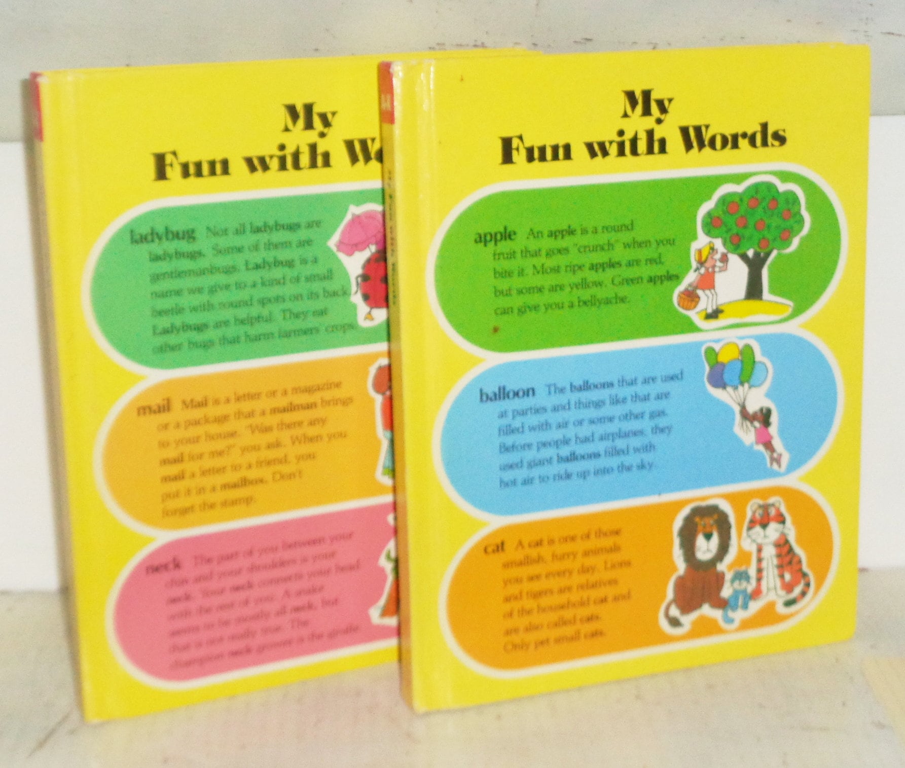My Fun With Words Dictionary Book 1 and Book 2 Set A-K and