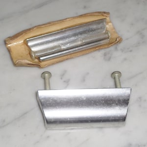 Sash Lift Desk Window Drawer Pulls, Set of 2 Vintage Nickel Chrome 3 inch