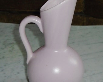 Vintage Royal Haeger Pottery Pitcher or Vase in Pink ~ 9inches tall
