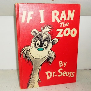 Dr Seuss If I Ran The Zoo 1950 Erste Ausgabe VerbotenRandom House HK Buch 11 1/4 x 8 1/4inch