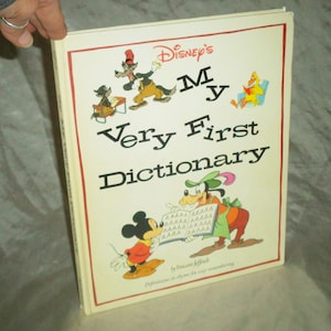 1997 Disney's My Very First Dictionary Oversized Hard Cover Book