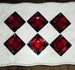 Set of 6 Vintage Viking Glass Company Square Ruby Red 4 3/4 inch Ashtrays 