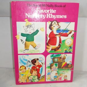 1980 Rand McNally Lieblings-Kinderreime-Buch HR C Rand McNally Buch Illustriert