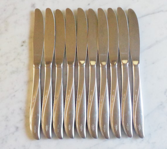 Twin Star Oneida Community Stainless 8 1/2 in Set of 10 Hollow