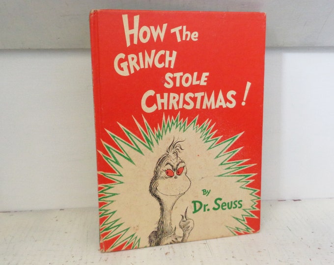 1957 First Edition How the Grinch Stole Christmas Hard Cover Book by Dr ...