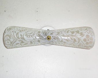 Aplique de pared con cubierta de lazo, MCM vintage de 17 pulgadas, 2 bombillas con enchufe e interruptor