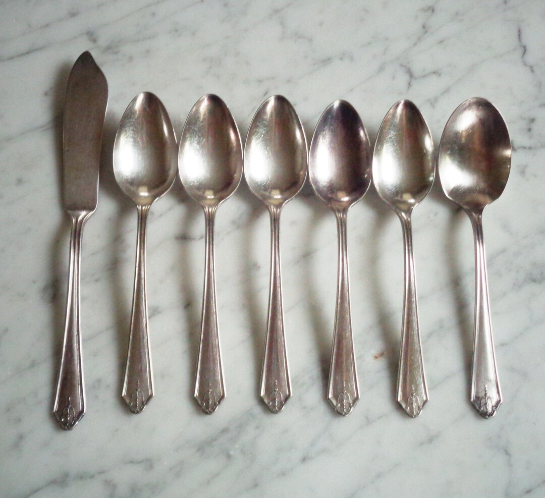 アールデコ1930年代WM ROGERSカトラリー アメリカ 14本シルバーPL アールデコ1930年代WM ROGERSカトラリー アメリカ 14本シルバーPL