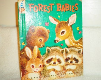 Rand McNally Elf Book ~ Forest Babies 25c cp 1949 #546