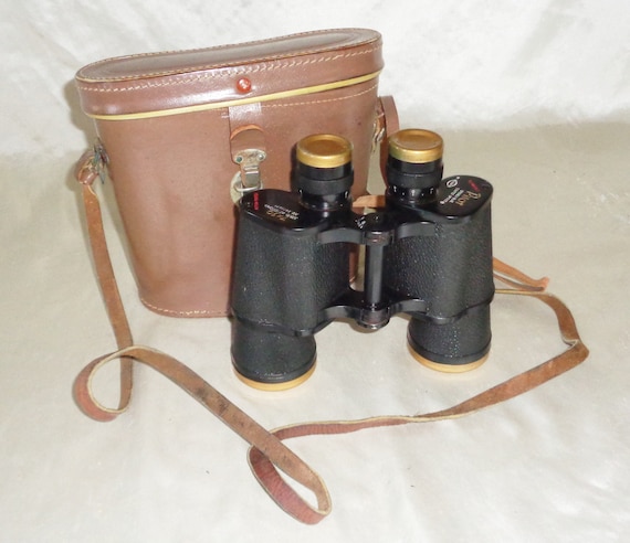 Vintage Pathescope De Luxe 10 X 50 Binoculars In Case