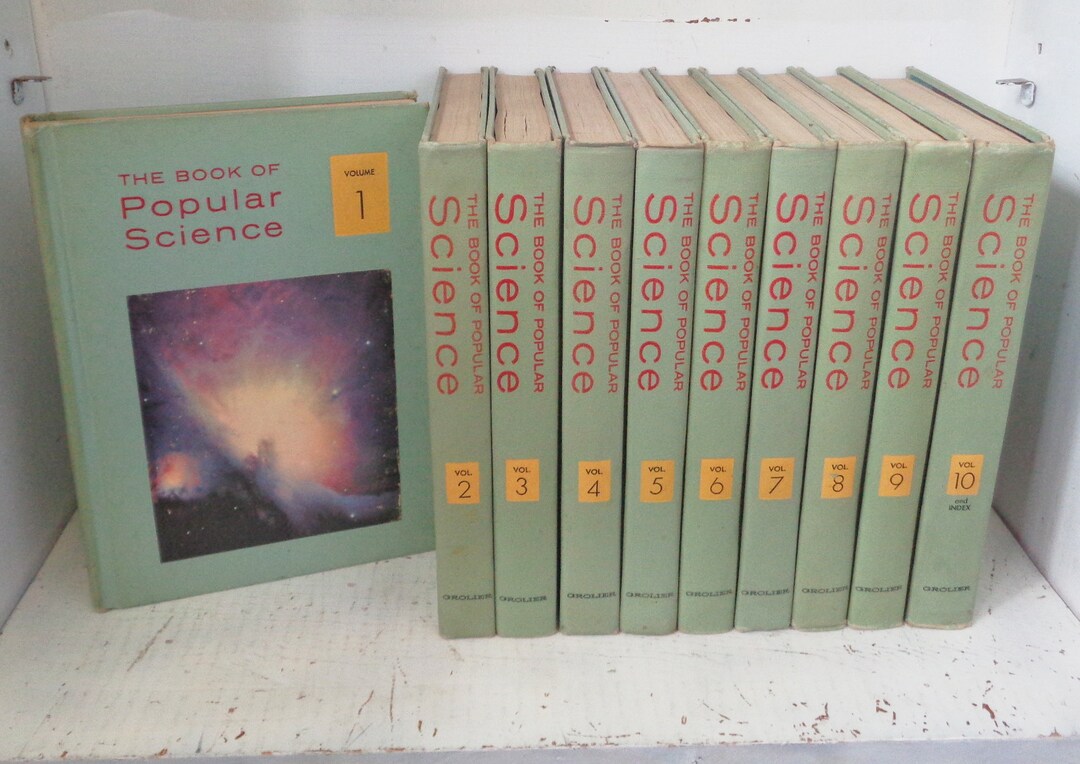 Complete 10 Volume 1963 Grolier Book of Popular Science Encyclopedia ...