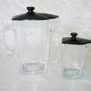 1pc Transparent 1.2 Liter Glass Pitcher with Lid Iced Tea Pitcher