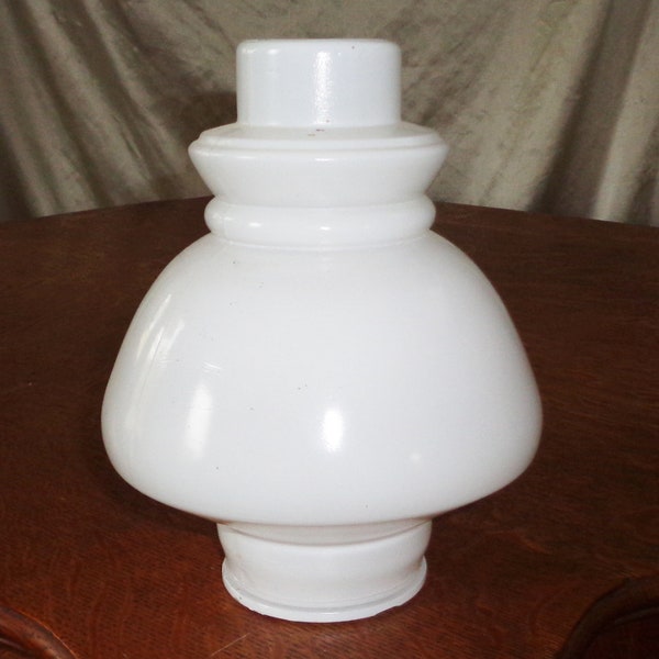 Vintage Mid Century Modern White Skyscraper Replacement Globe Light Cover -2 7/8" Fitter Rim