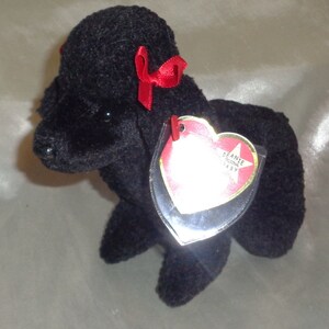 Ty Beanie Babies Baby 1998 Gigi Poodle Bday April 7 1997 w Error Tags PE Pellets