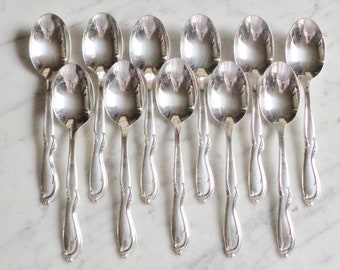 CELEBRATION Rogers & Bro IS Silver Plate 6 inch Set of 11 Teaspoons