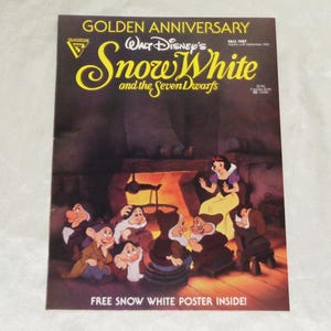 1987 白雪姫と七人の小人 グラッドストーン ゴールデン アニバーサリー ポスター付き +
