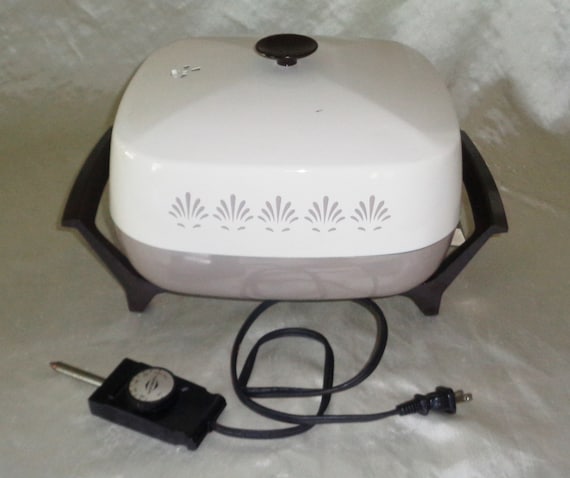 Vintage West Bend Immersible Electric Skillet Fry Pan #102