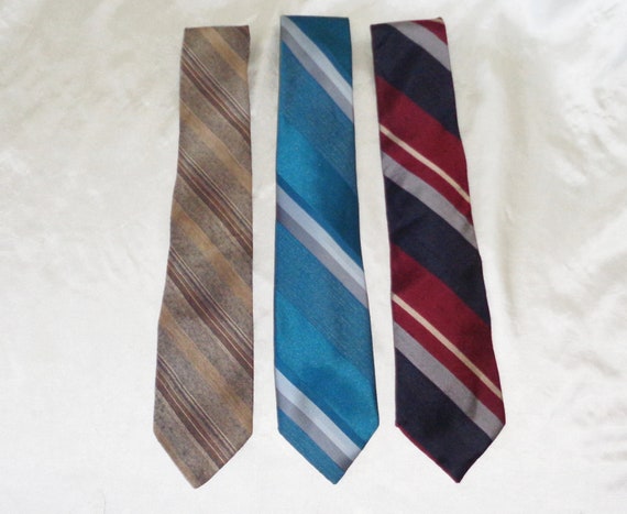 Rhynecliffe Cravat USA 3 Vintage Mens Neck Tie's … - image 1