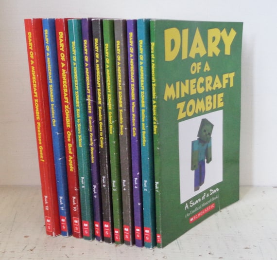 Diary of A Minecraft Zombie Scholastic SC Book Lot ~ Volumes